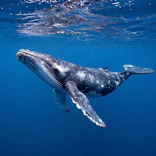 Majestic Humpback Whale Underwater Ballet