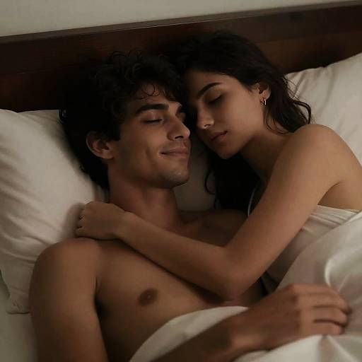 Intimate Moment in Dim Lighting