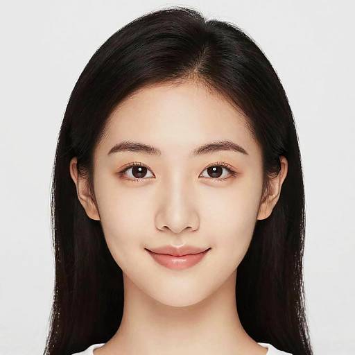 Dreamy Portrait of East Asian Woman