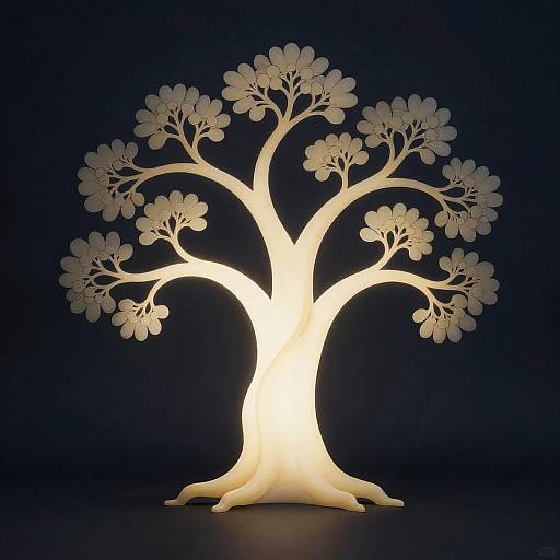 Ivory Art Nouveau Light Painting