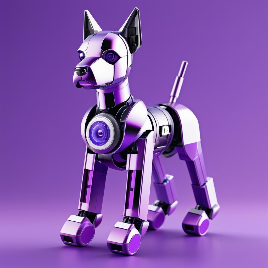 Customizable Robotic Dog Minifigure Design