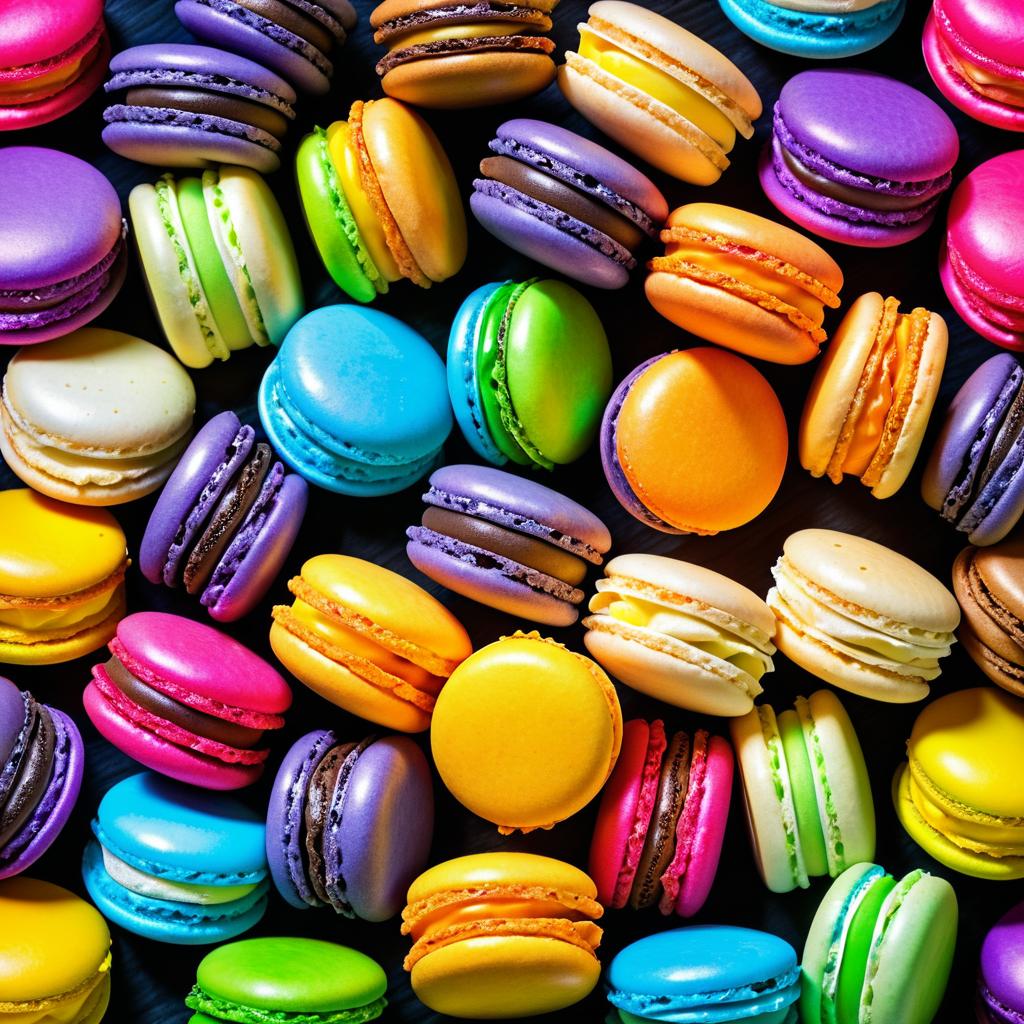 Vibrant HDR Macaron Photography