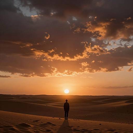 Eerie Desert Monster at Dawn