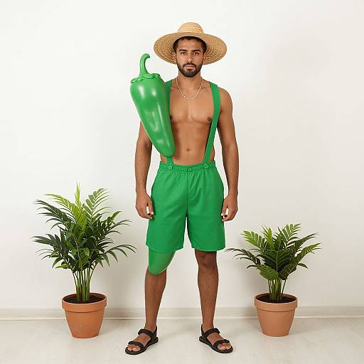 Realistic Green Chile Costume Portrait