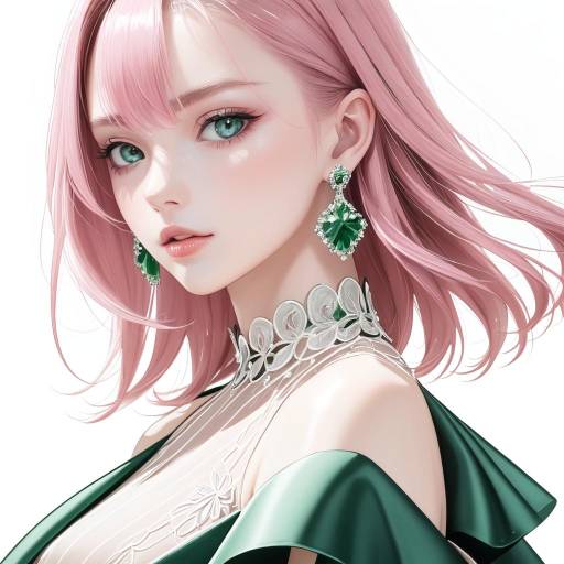 Chic Glamorous Girl in Fashion Portrait Chic Glamorous Girl in Fashion Portrait