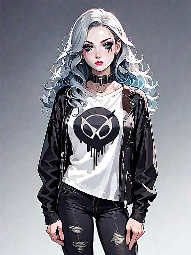 Realistic Casual Urban Woman Illustration