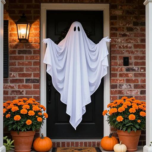 Spooky Halloween Front Door Decor