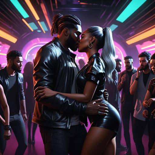Passionate Encounter in Underground Nightclub