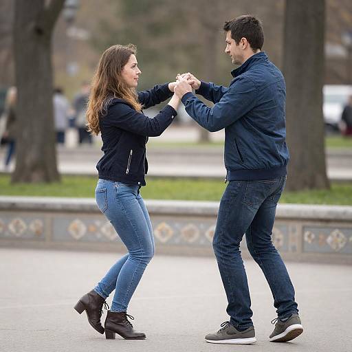 Joyful Dance in a Sunlit Park