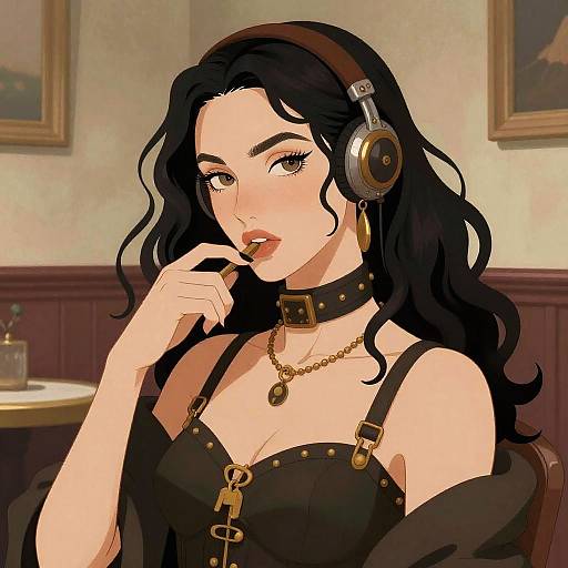 Biopunk Mannerist Erotic Woman Illustration