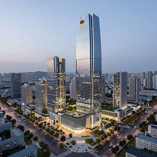 Futuristic Modern Cityscape Model