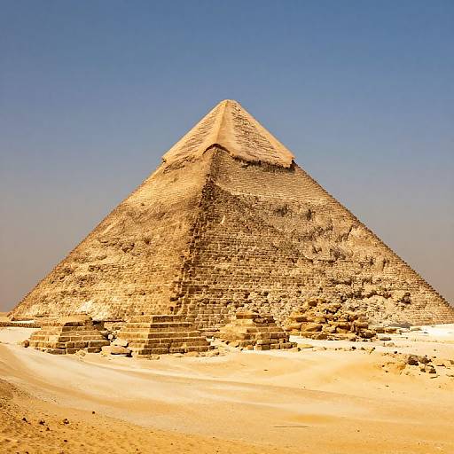 Kheops Pyramid in Egyptian Desert