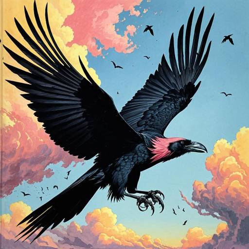 Emberwing Raven in Flight