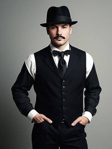 Man in Classic Flapper Costume