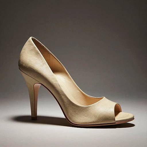 Sculptural High Heel Shoes in Hepworth Style