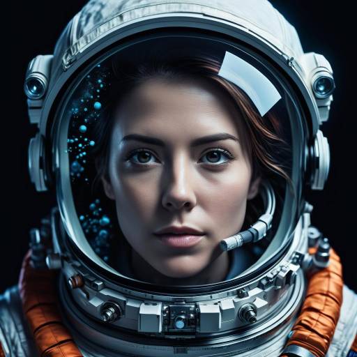 Fearless Astronaut in Cosmic Ocean Portrait
