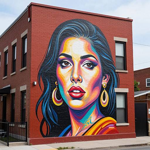 Vivid Mural on Kensington Facade