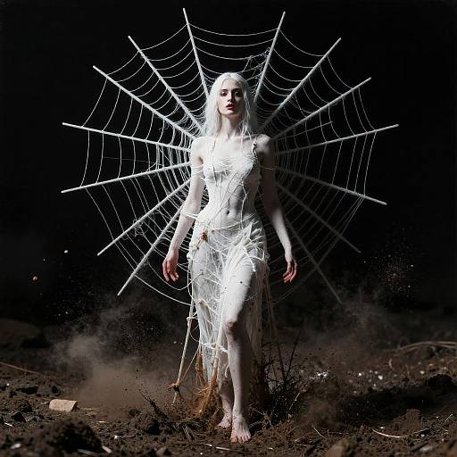 Dramatic Black and White Cinematic Portrait