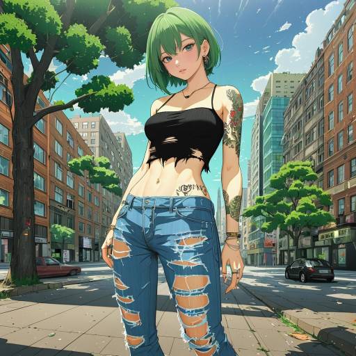 Urban Fairy Tail Girl in Denim