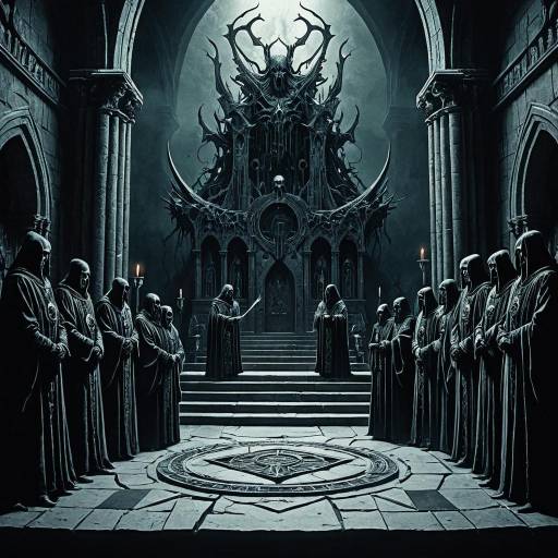 Dark Fantasy Necromancer Council Cover Art