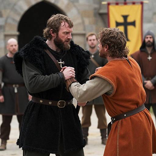 Dramatic Medieval Confrontation Photography