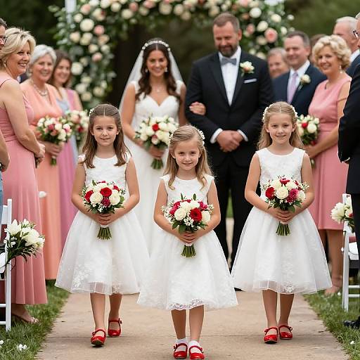 Flower Girls and Ring Bearer Aisle Walk
