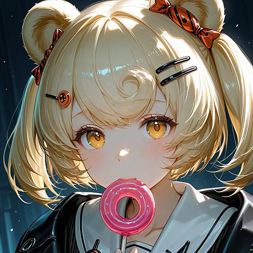 Illustration of Gummy (arknights), arknights in the style of Km yama