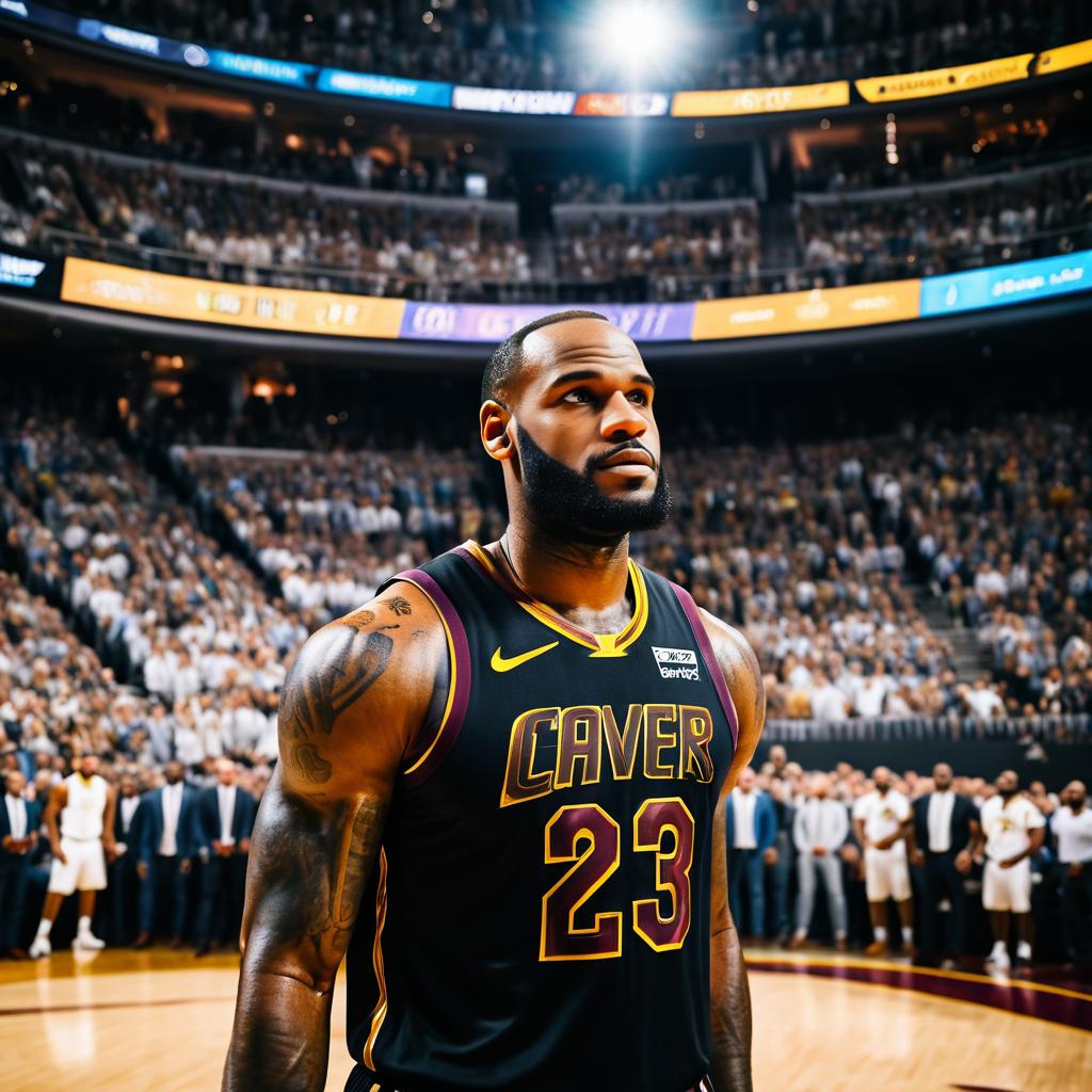 LeBron James: Fluid Portrait in Coliseum Light