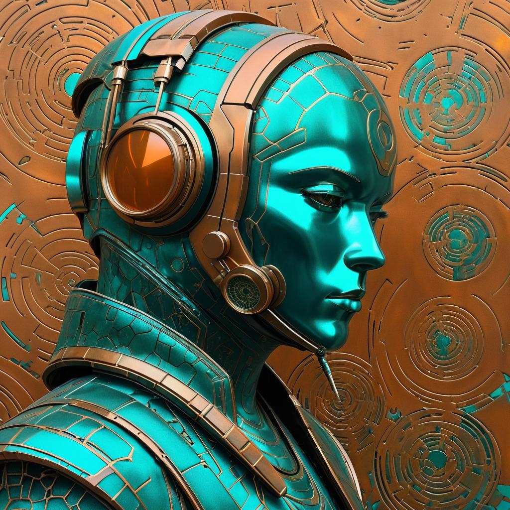 Dystopian Portrait of a Synthetic Sentinel