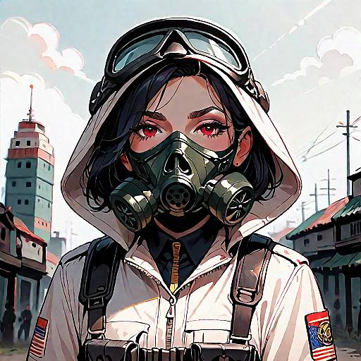 Grimdark Soldier in Gas Mask