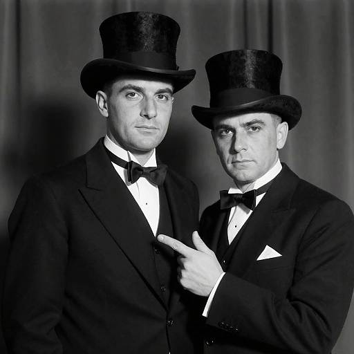 Classic Black and White Gentlemen Portrait