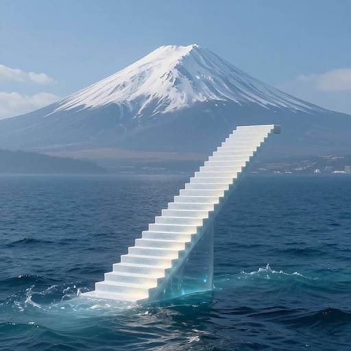 Ethereal Staircase of Liquid Light