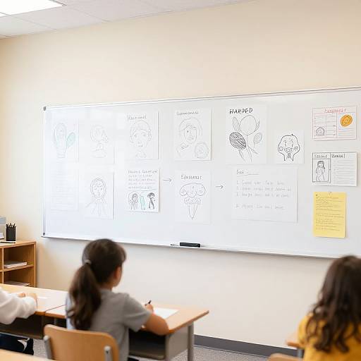 Bright Creative Classroom with Whiteboards