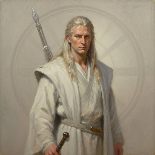 Neutral Tones Oil Painting of Rand AlThorr