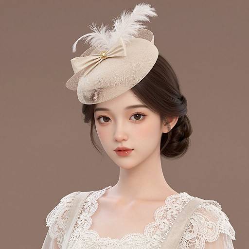 Vintage Elegance with Cambric Fascinator