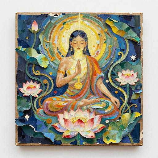 Compassionate Healer with Lotus Motif