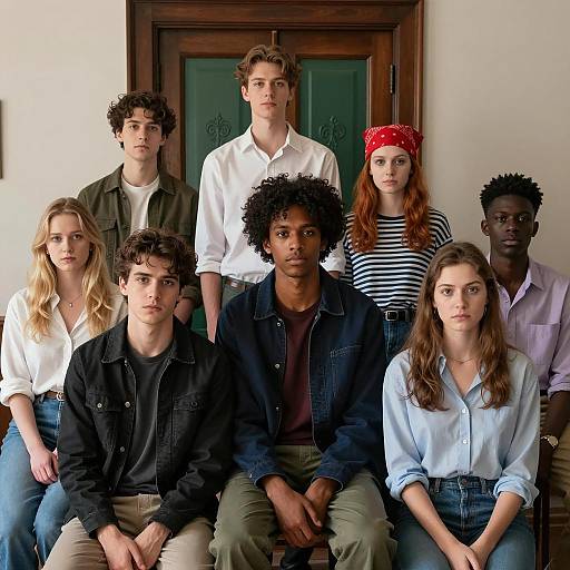 Dramatic Group Portrait in Low Light