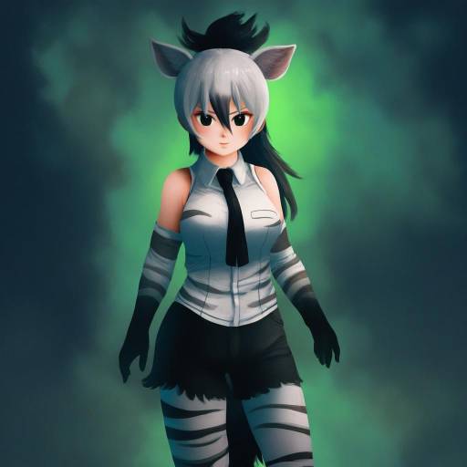Illustration of Aardwolf (kemono friends), kemono friends in the style of Anato finnstark