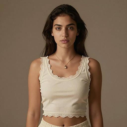 Elegant Young Woman in Soft Lighting