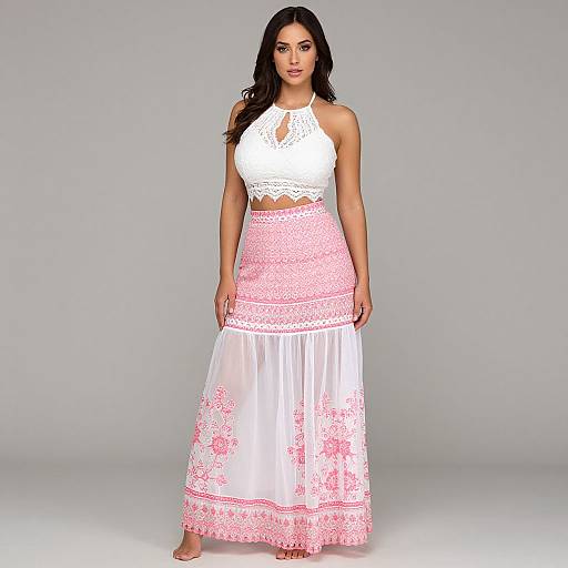 Summer Fashion: Lace Crop Top & Maxi Skirt