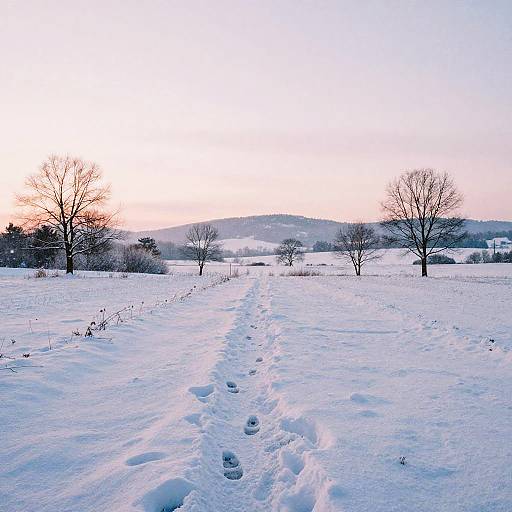 Serene Winter Dawn Landscape