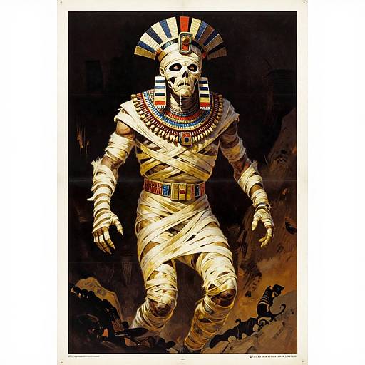 Vintage Aztec Mummy Movie Poster