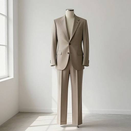Minimalist Suit in Quiet Studio