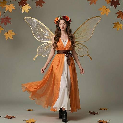 Enchanting Fall Fairy Costume for Adults