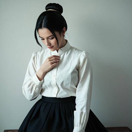 Woman in Traditional Mother Anne Cosplay Outfit