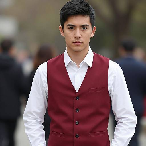 Stylish Casual Wedding Outfit Portrait