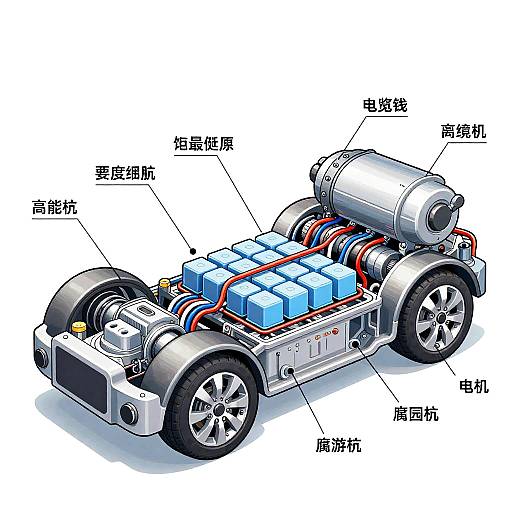 Electric Vehicle Powertrain Cross-Section