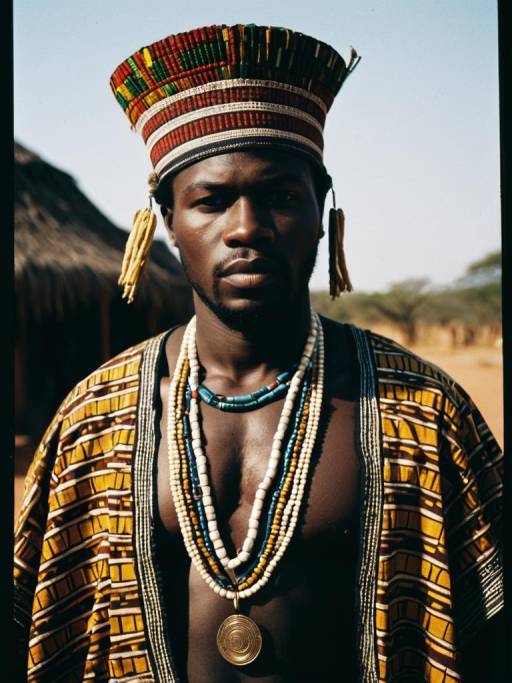 Man in Traditional African Regalia