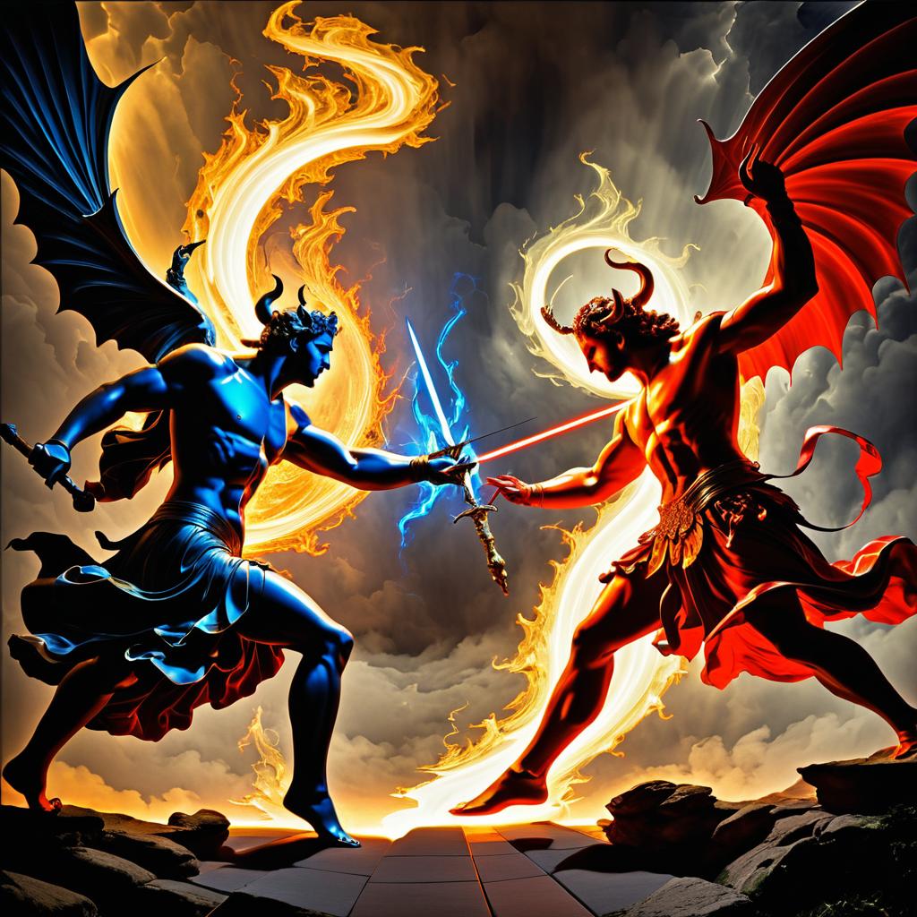 Duel of Light and Dark Forces