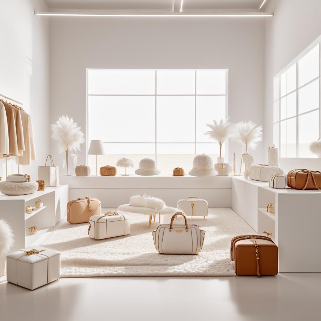 Fashion Accessory Scene in White Space